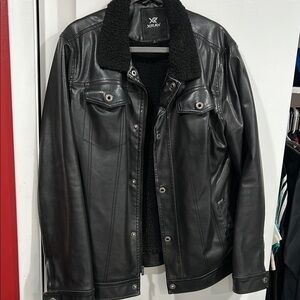 Men's Black Leather Jacket